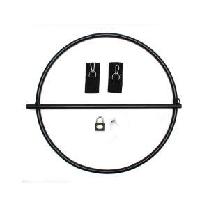Rimba Restraint Ring With Velcro Cuffs And Padlock