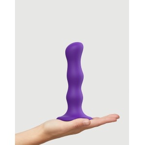 Strap-on-me Geisha Balls Dildo With Rotating Balls Size M Purple