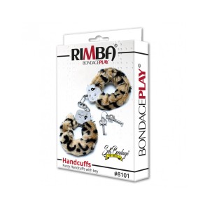 Rimba Police Handcuffs With Leopard Printed Fur