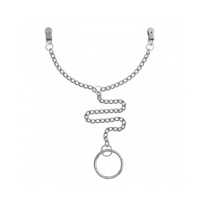 Rimba Nipple Clamps With Chain And Scrotum Ring Ø 50 Mm.