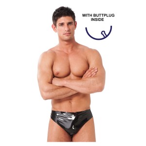 Rimba Mens Briefs With Buttplug Inside (10 X 3.5 Cm)