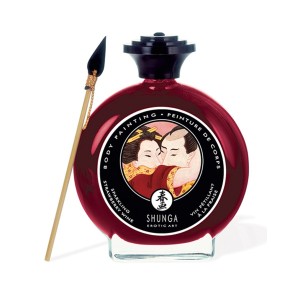 Shunga Body Paint Sparkling Strawberry Wine 100 Ml