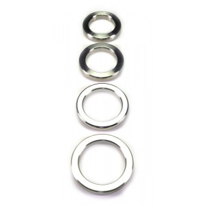 Rimba Heavy Stainless Steel. Solid Cockring. 1 Cm. Wide