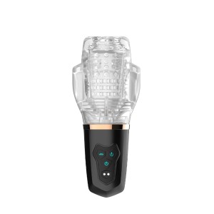 Rimba Toys – Orgastobator 03 – Male Masturbator – Black & Transparent