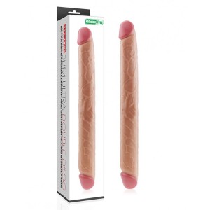 Lovetoy King Size Realistische Slim Ultra Double Dildo 45 Cm Nude