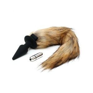 Rimba Silicone Butt Plug With Fox Tail
