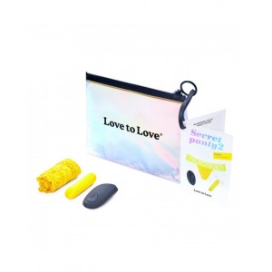 Love To Love Secret Panty 2 Panty Vibrator With Remote Control Yellow