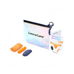 Love To Love Secret Panty 2 Panty Vibrator With Remote Control Orange
