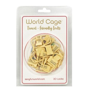 World Cage Travel Friendly Locks For Chastity Devices (20 Pieces)