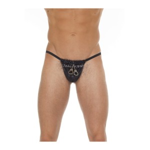 Amorable By Rimba Thong With Text One Size Black
