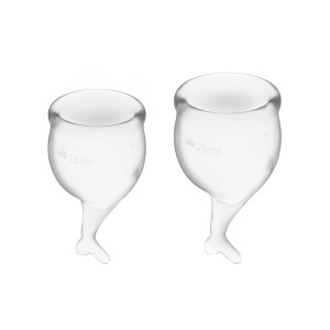 Satisfyer Feel Secure Menstrual Cup (transparent)