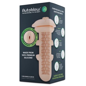 Autoblow A.i. Silicone Vagina Sleeve White