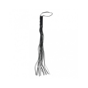 Rimba Bondage Play Whip With 19 Strings (80 Cm) Black
