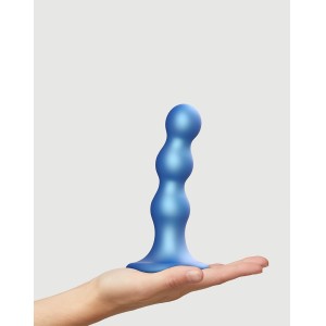 Strap-on-me Dildo Plug Balls Size M Metallic Blue