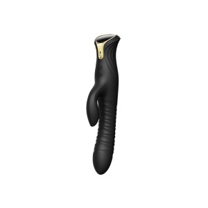 Zalo Mose Thrusting Rabbit Vibrator Black