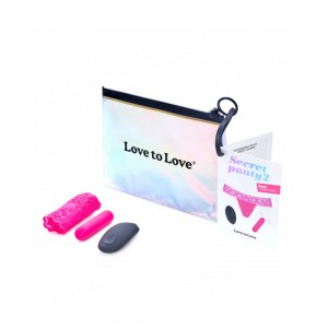 Love To Love Secret Panty 2 Panty Vibrator With Remote Control Pink