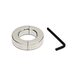 Rimba Bondage Play Stainless Steel Ballstretcher With Allen Key (height 1.5 Cm)