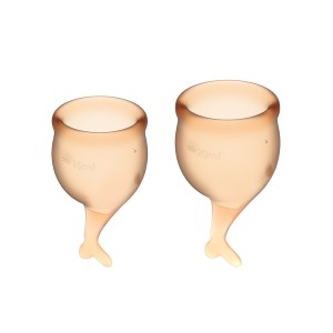 Satisfyer Feel Secure Menstrual Cup (orange)