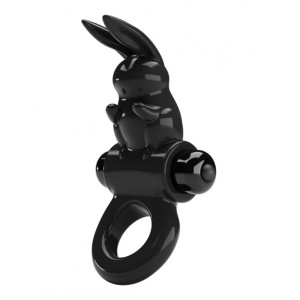 Pretty Love Exciting Ring Vibrating Cockring Black