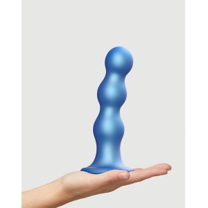 Strap-on-me Dildo Plug Balls Size Xl Metallic Blue