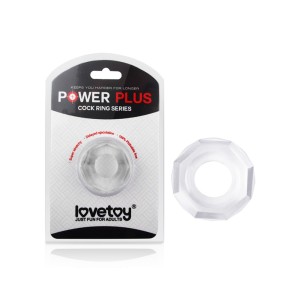 Lovetoy Power Plus Flexibele Cock Ring Transparant