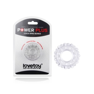 Lovetoy Power Plus Flexibele Cock Ring Transparant