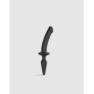 Strap-on-me Semi-realistic Switch Plug-in 2-in-1 Dildo & Butt Plug Size S Black