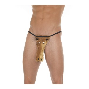 Amorable By Rimba Thong With Horse Head One Size Brown