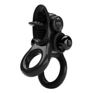 Pretty Love Passionate Ring Vibrating Cockring Black