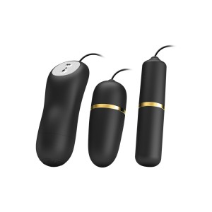 Pretty Love Electric Stimulation Bullets Set Black