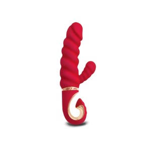 Gvibe Gcandy Mini Ribbed Rabbit Vibrator Red