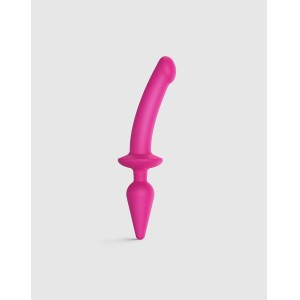 Strap-on-me Semi-realistic Switch Plug-in 2-in-1 Dildo & Butt Plug Size L Pink