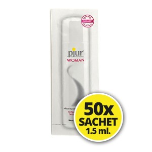 Pjur Woman Silicone-based Lubricant 50 Sachets Of 1.5 Ml