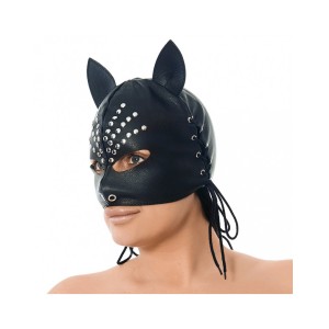 Rimba Head Mask With Ears. Decorated With Rivets