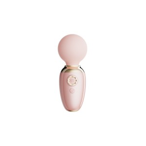 Zalo Ava Heating Mini Wand Vibrator (with App Control) Light Pink