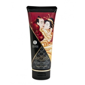 Shunga Kissable Massage Cream Sparkling Strawberry Wine 200 Ml