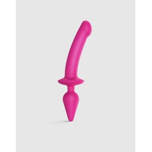 Strap-on-me Semi-realistic Switch Plug-in 2-in-1 Dildo & Butt Plug Size Xxl Pink