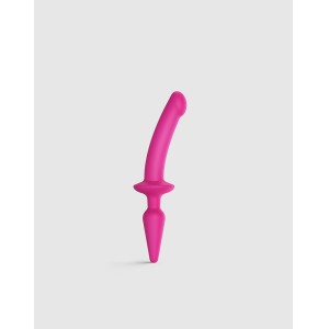Strap-on-me Semi-realistic Switch Plug-in 2-in-1 Dildo & Butt Plug Size S Pink