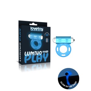 Lovetoy Lumino Play Cock Ring Vibrator Glow In The Dark