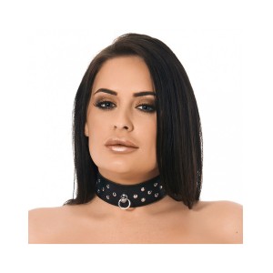 Rimba Collar. 4 Cm. Wide. Decorated With Rivets