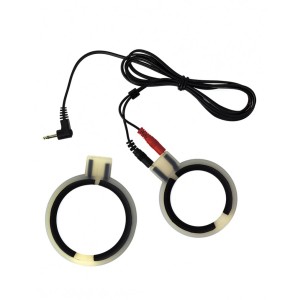 Rimba Electro Cock Rings, Bi-polar, Round 2 Pcs