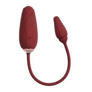 Viotec Flora Wearable Vibrator With App Control Gold & Wine Red