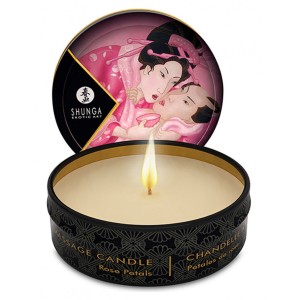 Shunga Mini Massage Candle Rose Petals 30 Ml