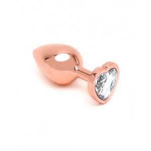Rimba Toys Pisa Heart Shaped Butt Plug Rose Gold