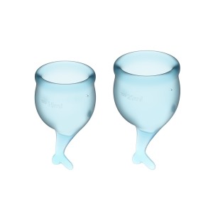 Satisfyer Feel Secure Menstrual Cup (light Blue)