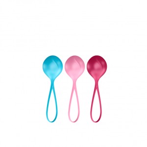 Strengthening Balls (set Of 3) Turquoise, Red, Pink
