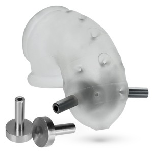 Airlock Electro, Air-lite Vented Chastity, Clear Ice