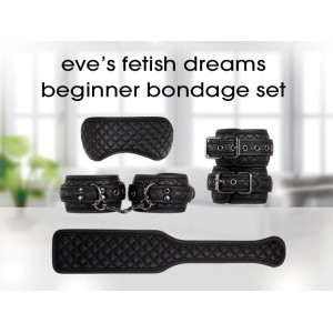 Adam & Eve Eves Fetish Dreams Beginner Bondage Set Black