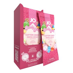 Jo H2o Foil Display Box Cotton Candy Lubricant 0.34 Floz / 10 Ml