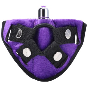 Velvet Vibrating Harness Lilac